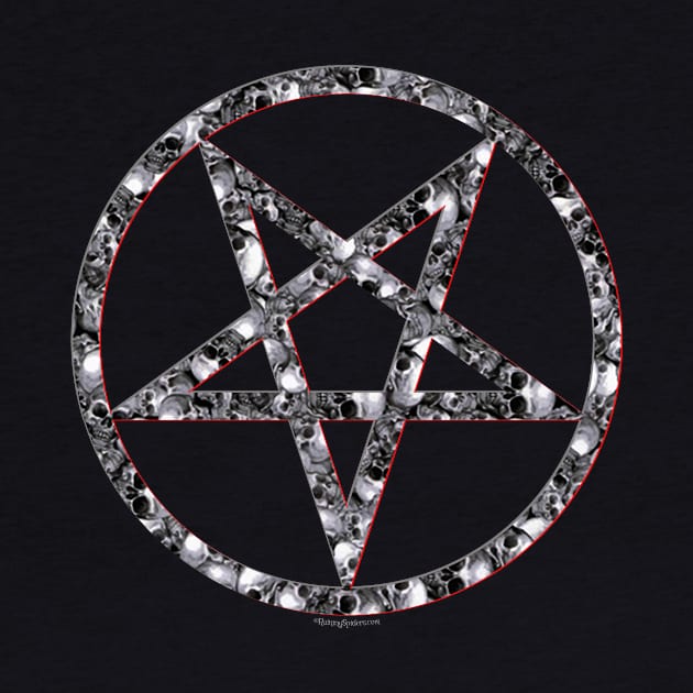 Skulls Pentagram - Satanic by RainingSpiders